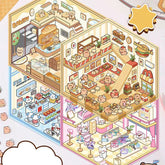 Cute Animals Shop 1.0 DIY 3D Scene Stickers — 4 Cute Miniature Animal Shops