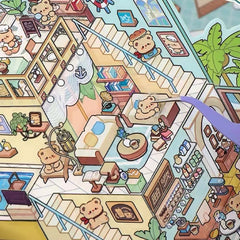 Playing Game Collection DIY 3D Scene Stickers — 4 Cute Miniature Game Themes