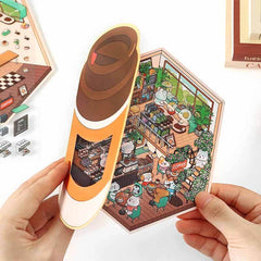 Fun Dessert House DIY 3D Scene Stickers — 3 Cute Miniature Dessert Themes