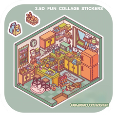 Four Corners of Living DIY 3D Sticker Collection — 4 Cute Miniature Scenes