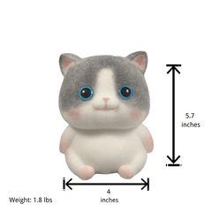 Lindo gato blandito de cabeza grande hecho a mano (blandito de garra de gato hecho a mano de cortesía)