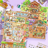 Apartment Theme DIY 3D Scene Stickers 2 Cute Miniature Scenes