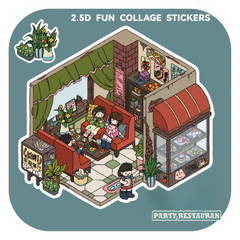 Four Corners of Living DIY 3D Sticker Collection — 4 Cute Miniature Scenes