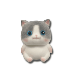 Lindo gato blandito de cabeza grande hecho a mano (blandito de garra de gato hecho a mano de cortesía)