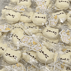 Squishy de gato con cáscara de leche