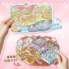 Fairyland Factory DIY 3D Scene Stickers — 2 Cute Miniature Fantasy Scenes