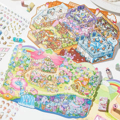 Fairyland Factory DIY 3D Scene Stickers — 2 Cute Miniature Fantasy Scenes