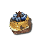 Squishy de pastel de chocolate dorado