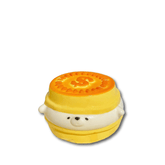 Squishy de perro con moneda de oro