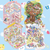 Beyond The Veil DIY 3D Scene Stickers — 4 Cute Miniature Fantasy Scenes