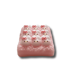 Squishy de gatito con tostadas y malvaviscos