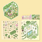 Shop Series DIY 3D Sticker Collection — 14 Cute Miniature Shops