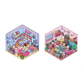 Puppy Bedroom & Meow Ice Cream Shop DIY 3D Sticker Collection — 2 Cute Scenes