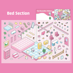 Life Series DIY 3D Sticker Collection β 4 Cute Miniature Scenes