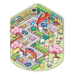 Animal Party DIY 3D Sticker Collection — 4 Cute Miniature Party Scenes