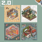 Four Corners of Living DIY 3D Sticker Collection — 4 Cute Miniature Scenes