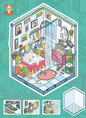 Fairy’s Holiday Memories DIY 3D Sticker Collection — 4 Cute Miniature Holiday Scenes