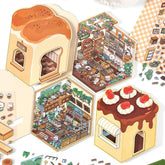 Fun Dessert House DIY 3D Scene Stickers — 3 Cute Miniature Dessert Themes