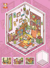 Fairy’s Holiday Memories DIY 3D Sticker Collection — 4 Cute Miniature Holiday Scenes