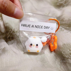 White Cute Mini Chicken Squishy