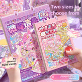 3D scene sticker set girl stickers