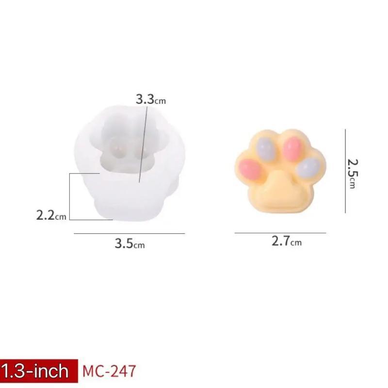 1.3-Inch Cat Paw Mold Cat Paw Mold Making Squishy