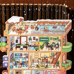 Apartment Theme DIY 3D Scene Stickers 2 Cute Miniature Scenes