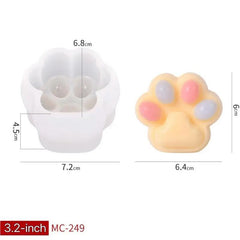 3.2-Inch Cat Paw Mold Cat Paw Mold Making Squishy