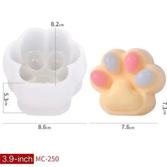3.9-Inch Cat Paw Mold Cat Paw Mold Making Squishy