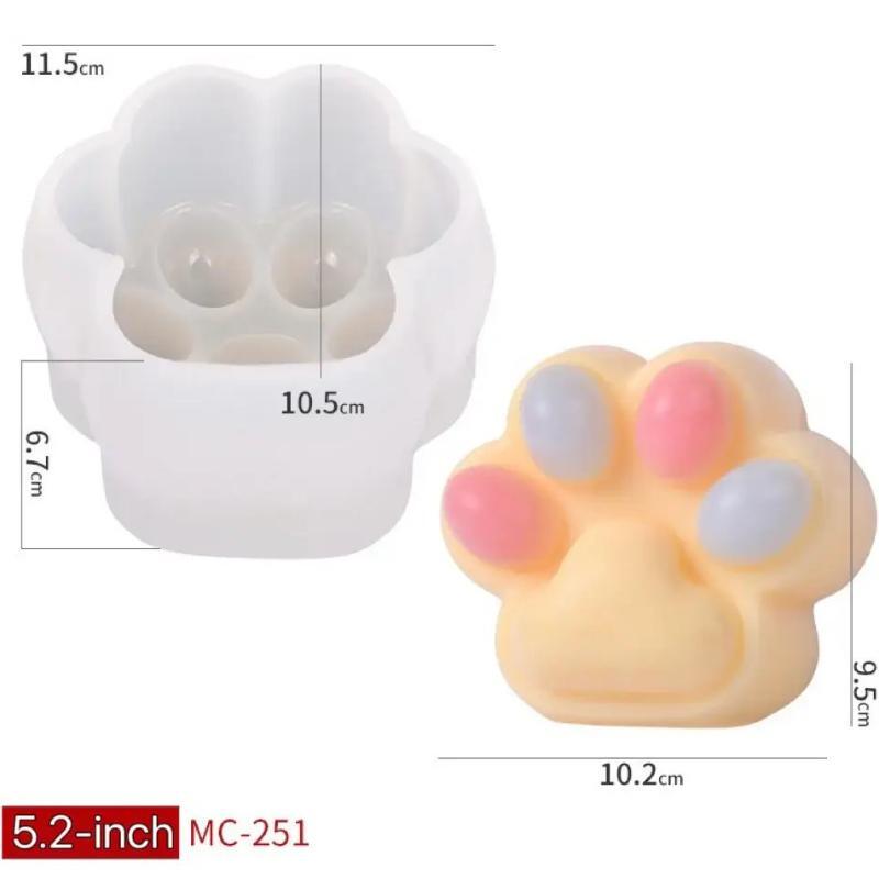 5.2-Inch Cat Paw Mold Cat Paw Mold Making Squishy
