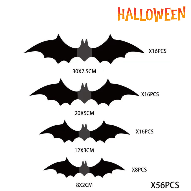 (Halloween) Decorations Bat Stickers