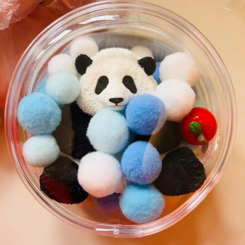 Blue Ball Panda Squishy