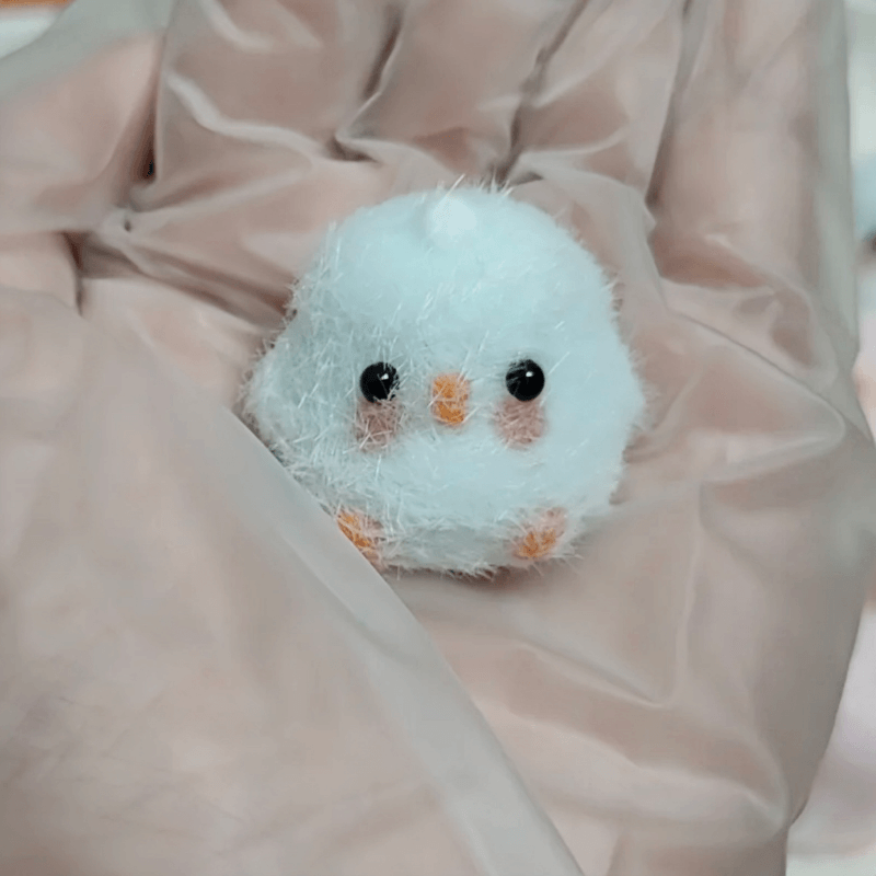 Blue Cute Mini Chicken Squishy