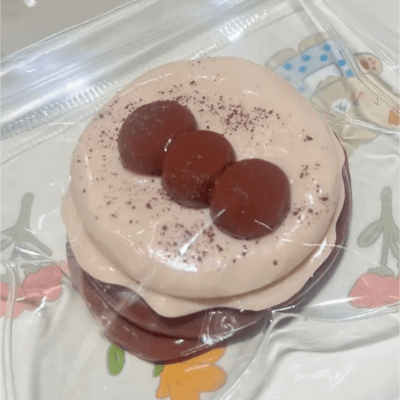 Chocolate Milk Souffle Cake Squishy