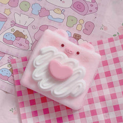 Cube Toast Pigs Squishy1