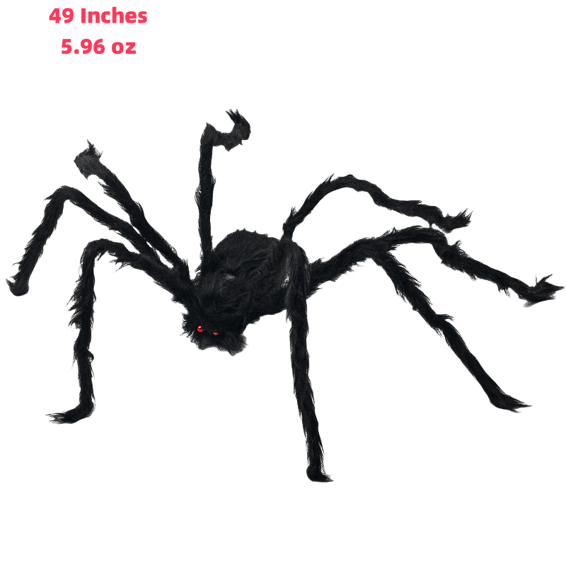 (Halloween Decorations) Black Scary Giant Fake Hairy Spider Props