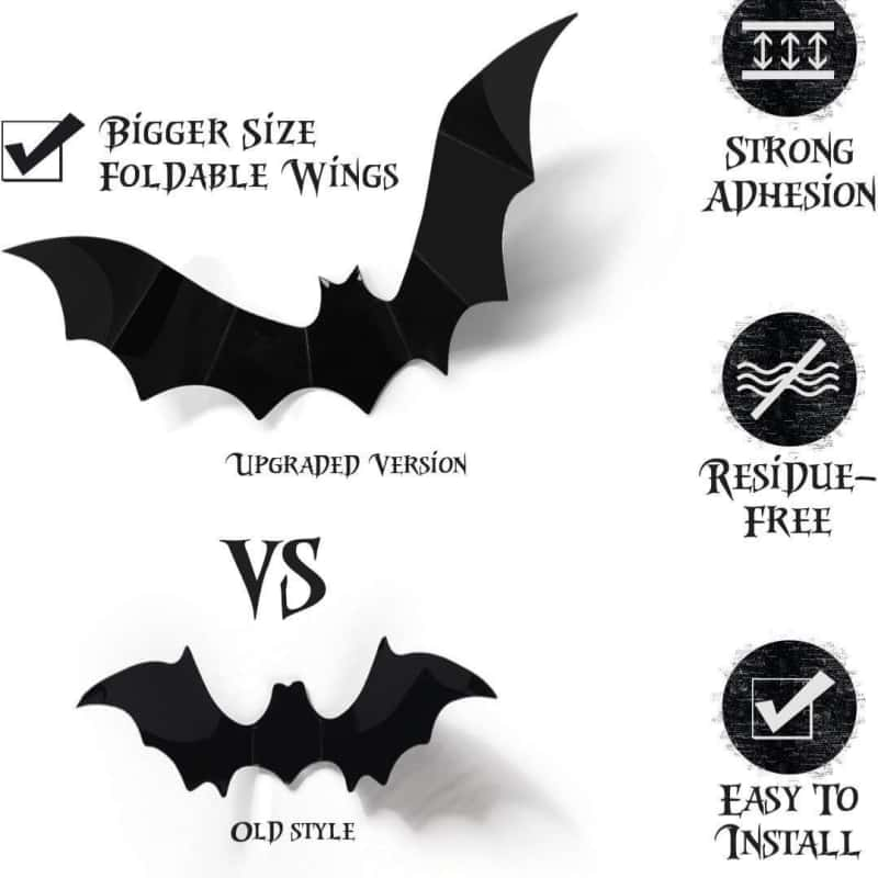 (Halloween) Decorations Bat Stickers