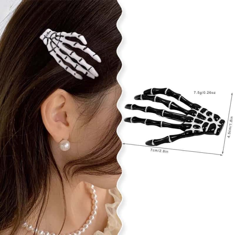 (Halloween) Skeleton Hands Bone Hair Clips（Four in one）