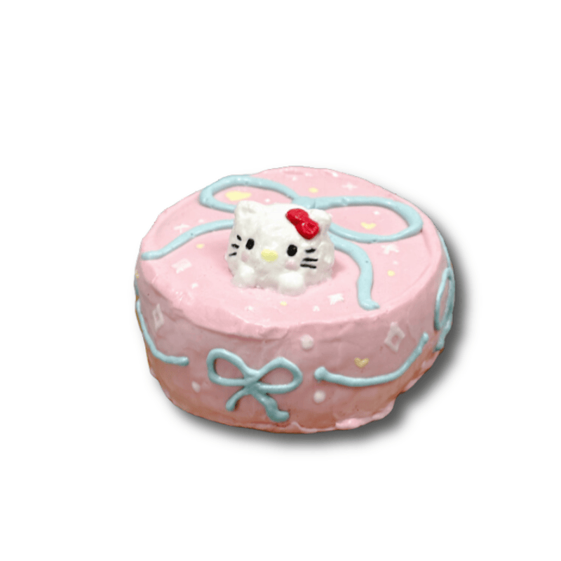 Pink Round Kitty Cake Squishy