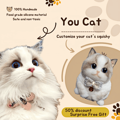 Handmade Customized Cute Big Cat Squishy