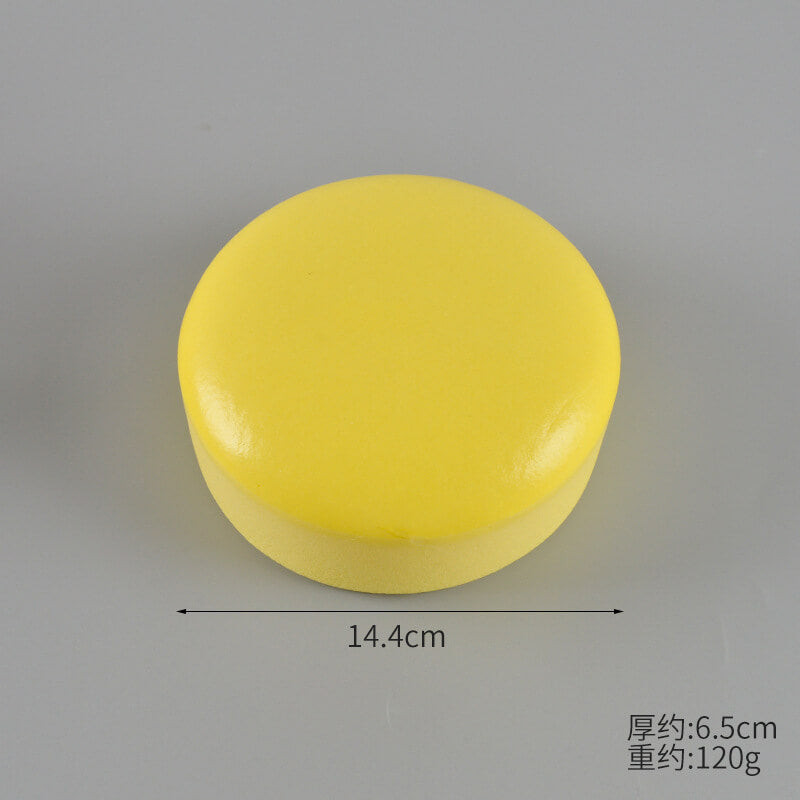 Large Round Yellow Colorful Cake Slow Rising Squishies