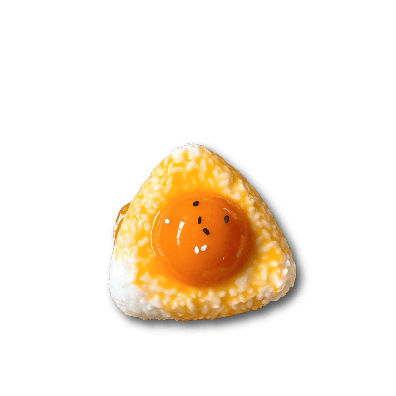 Liquid Egg Yolk Rice Ball Bread Squishy