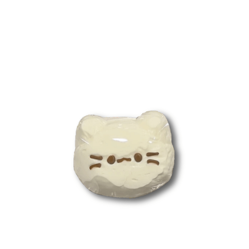 Squishy de gato con cáscara de leche