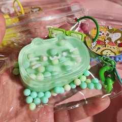 Mint Green Clear Cheese Cat Squishy