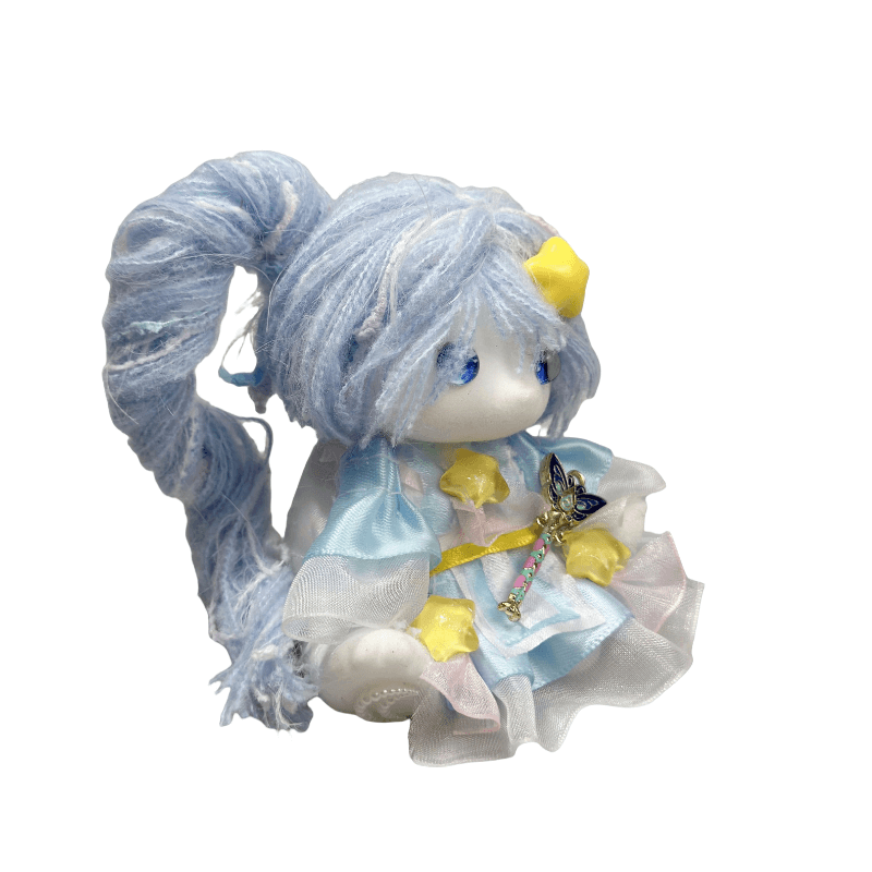 Blue Princess Hanbok Bunny Squishy doll