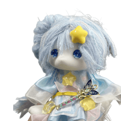 Blue Princess Hanbok Bunny Squishy doll