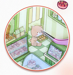 Fresh Bakes & Quick Stops DIY 3D Scene Stickers 2 Lovely Miniature Scenes