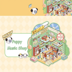 Landscaping indoor DIY 3D Sticker Collection 2 Cute Miniature Scenes- Bedroom Music