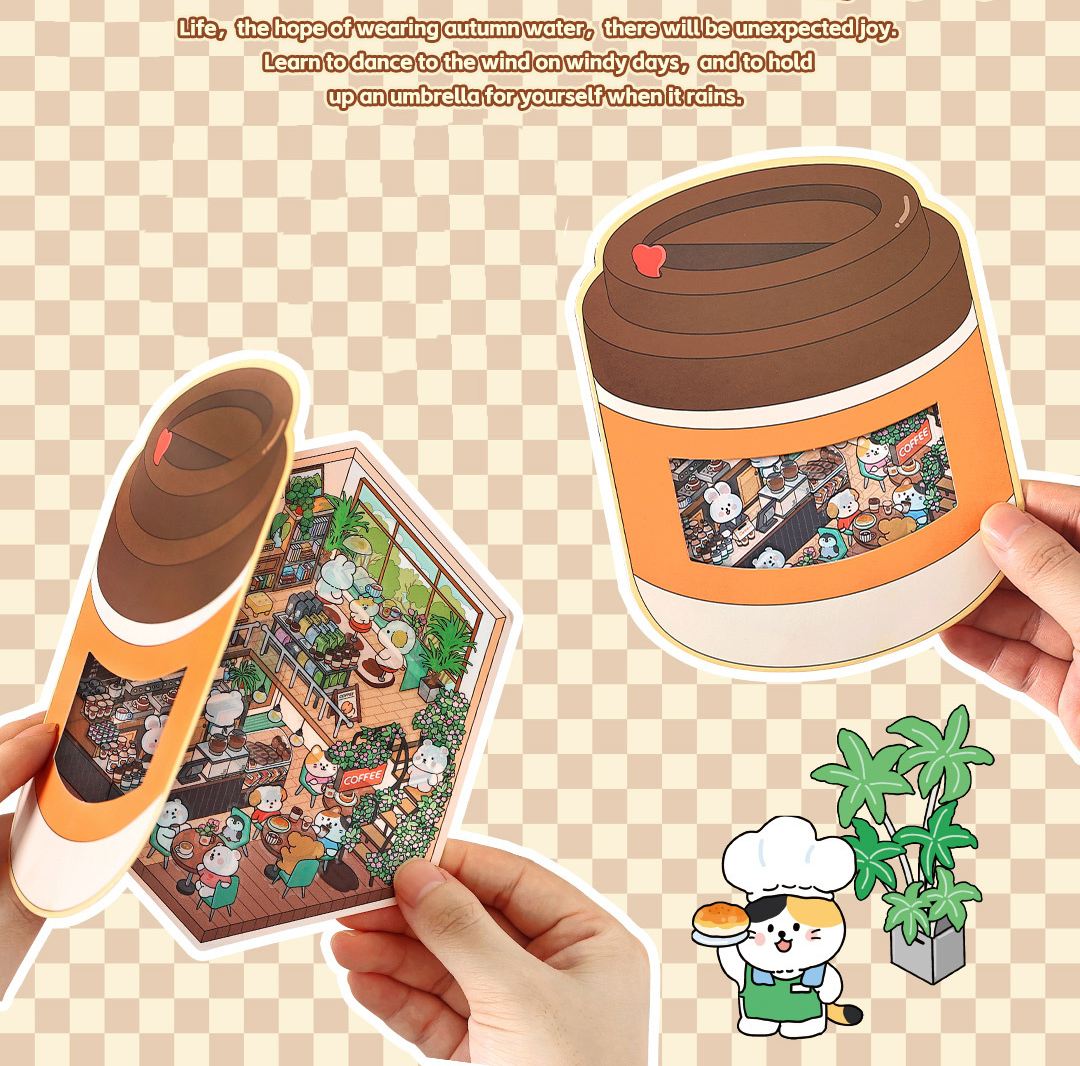 Fun Dessert House DIY 3D Scene Stickers — 3 Cute Miniature Dessert Themes