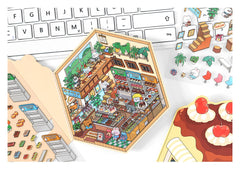 Fun Dessert House DIY 3D Scene Stickers — 3 Cute Miniature Dessert Themes